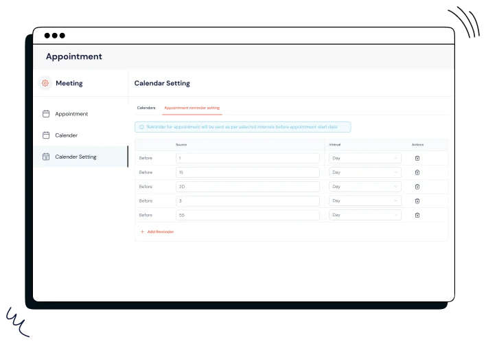 appointment reminder setup