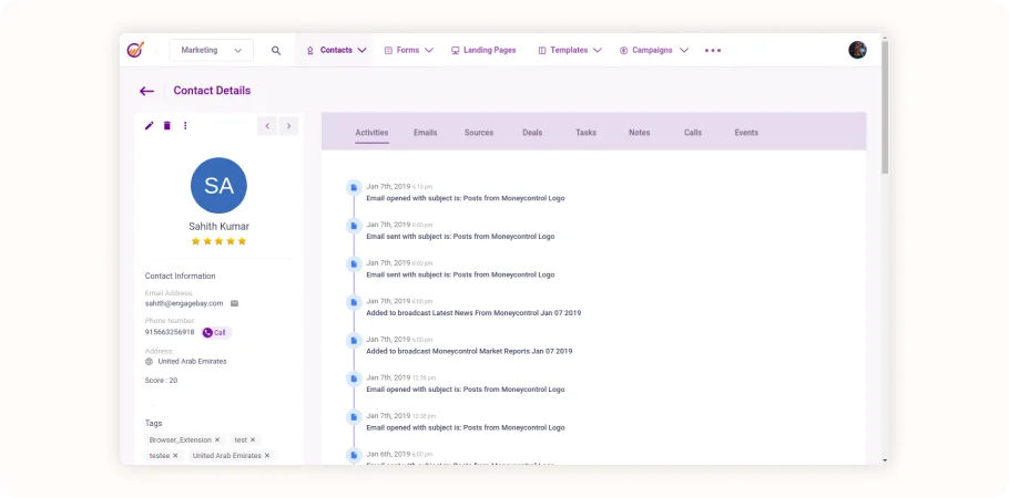 EngageBay Vs crmone alternative