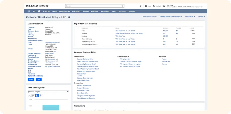 NetSuite CRM