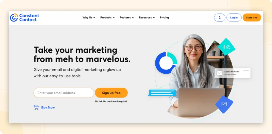 Constant Contact is an easy-to-use email marketing