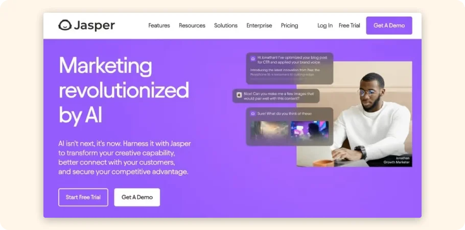 Jasper is a top tool for content marketers