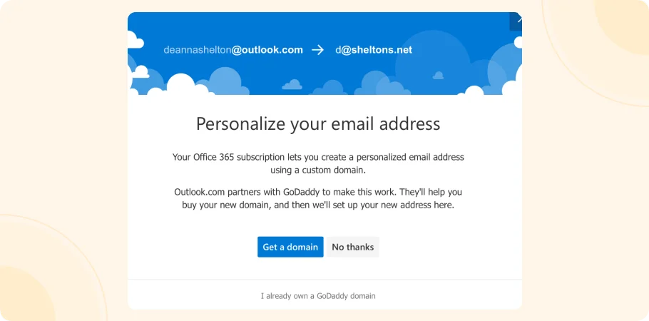 Personalized Email – Microsoft